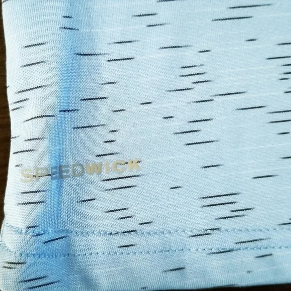 Reebok blue shorts Sleeve gym Workout tops size S - Picture 5 of 6